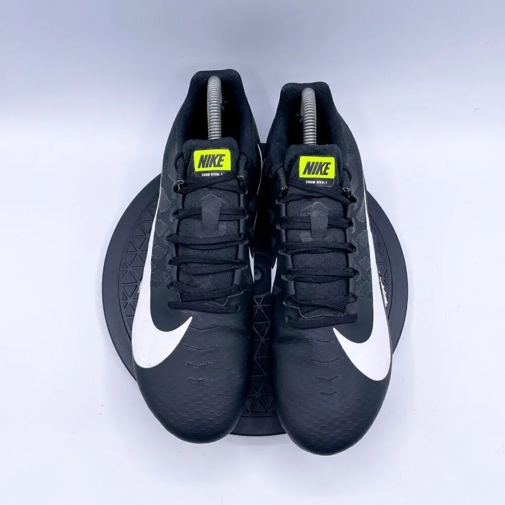 Nike Shoes Mens 9.5 Zoom Rival S 9 Track Spikes Sneakers 907564-017 Black White